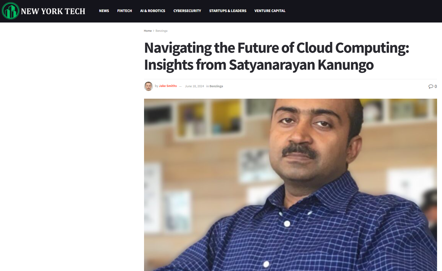 Article: Navigating the Future of Cloud Computing: Insights from Satyanarayan Kanungo