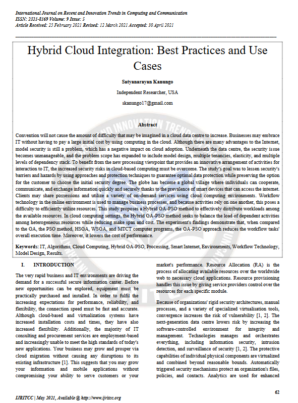 Article: Hybrid Cloud Integration: Best Practices and Use Cases